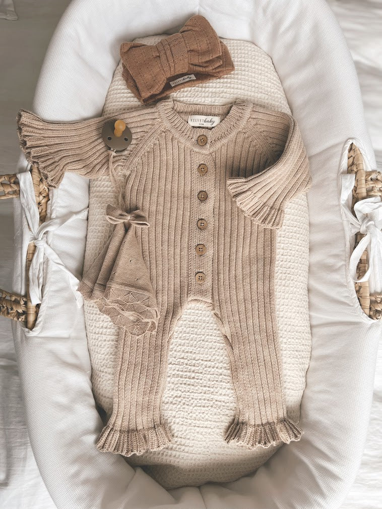 Ruffle Rib boxpakje zand – Velvetbaby