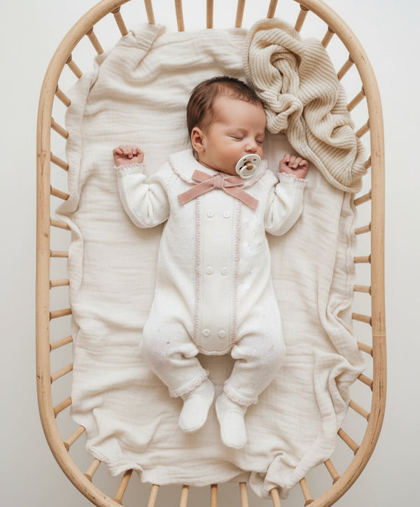 blushy bow geboortepakje roze strik