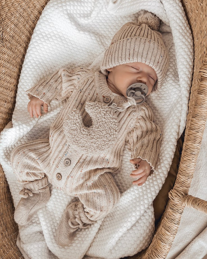 Rib boxpakje gebreid pinkle dots – Velvetbaby - Main Image